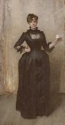 John Singer Sargent Lady With the Rose(Charlotte Louise Burckhardt 1862-1892) (mk18) Spain oil painting artist